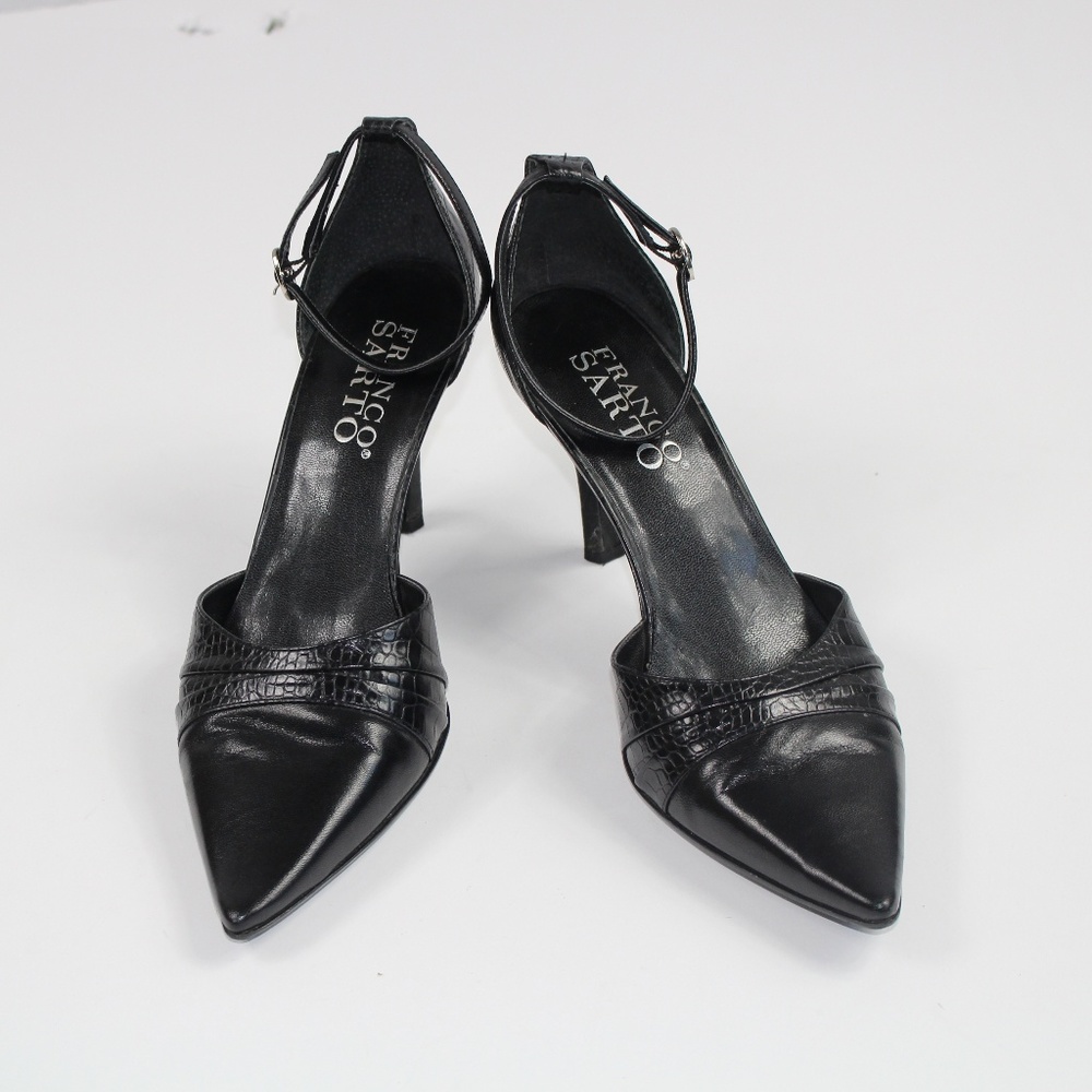 FRANCO SARTO ANKLE STRAP HEELS